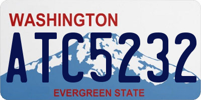 WA license plate ATC5232