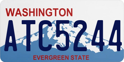 WA license plate ATC5244