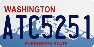 WA license plate ATC5251