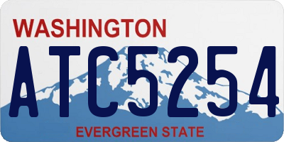 WA license plate ATC5254