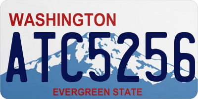WA license plate ATC5256
