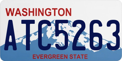 WA license plate ATC5263