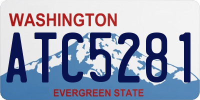 WA license plate ATC5281