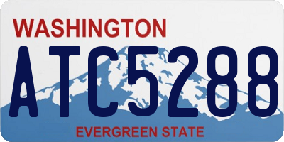 WA license plate ATC5288