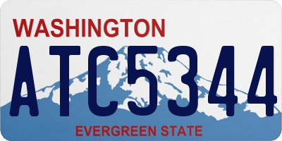 WA license plate ATC5344