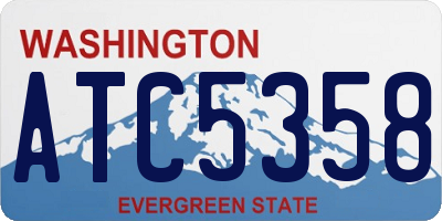 WA license plate ATC5358
