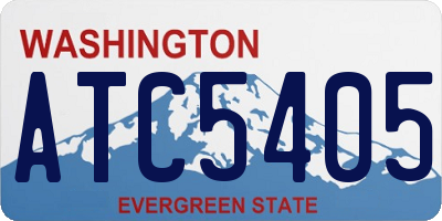WA license plate ATC5405