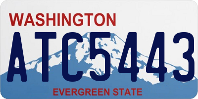WA license plate ATC5443