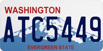 WA license plate ATC5449