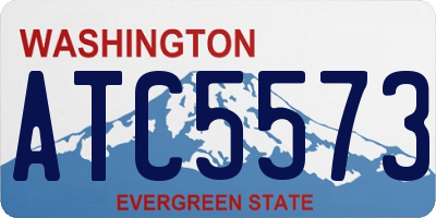 WA license plate ATC5573