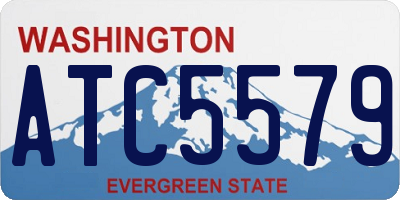 WA license plate ATC5579