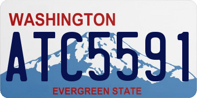 WA license plate ATC5591