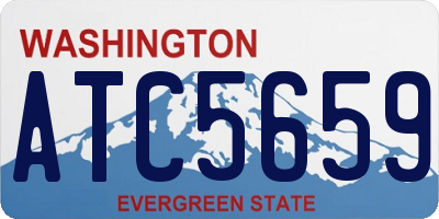 WA license plate ATC5659