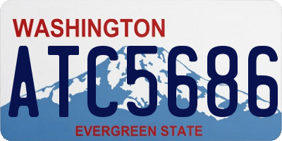 WA license plate ATC5686