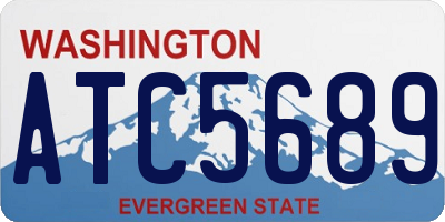 WA license plate ATC5689