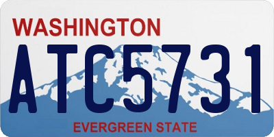 WA license plate ATC5731