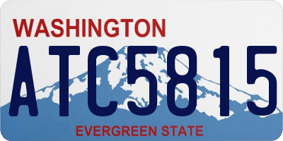 WA license plate ATC5815