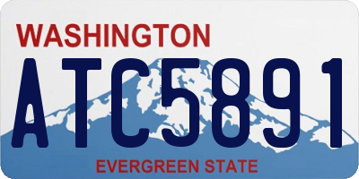 WA license plate ATC5891