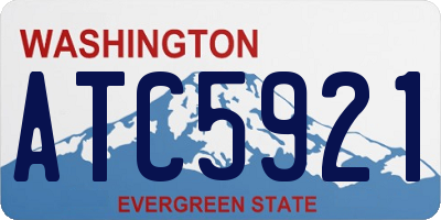 WA license plate ATC5921