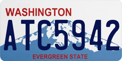 WA license plate ATC5942