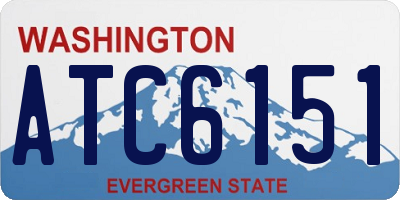 WA license plate ATC6151