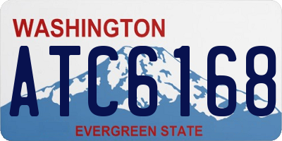WA license plate ATC6168