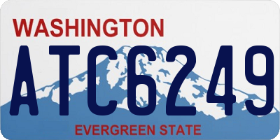 WA license plate ATC6249