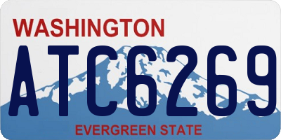 WA license plate ATC6269