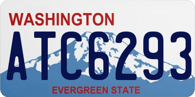 WA license plate ATC6293