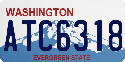 WA license plate ATC6318