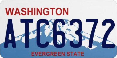 WA license plate ATC6372