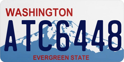 WA license plate ATC6448
