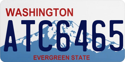 WA license plate ATC6465