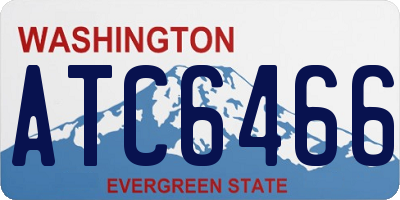 WA license plate ATC6466