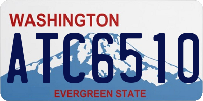 WA license plate ATC6510