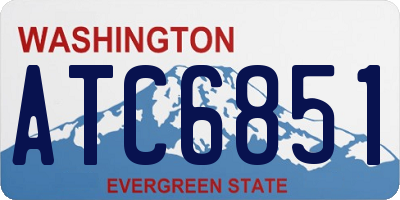 WA license plate ATC6851