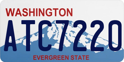 WA license plate ATC7220
