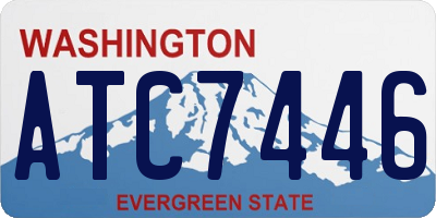 WA license plate ATC7446