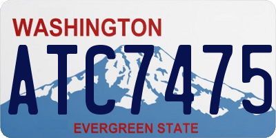 WA license plate ATC7475