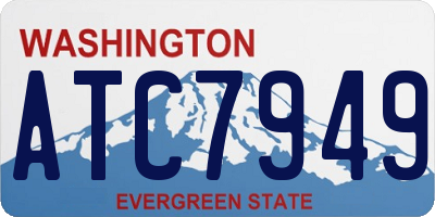 WA license plate ATC7949