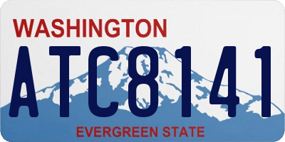 WA license plate ATC8141