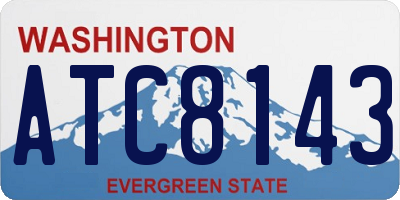 WA license plate ATC8143