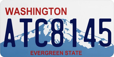 WA license plate ATC8145