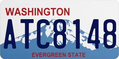 WA license plate ATC8148