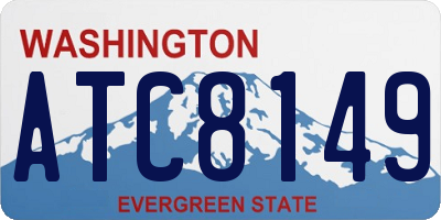 WA license plate ATC8149