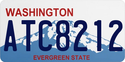 WA license plate ATC8212