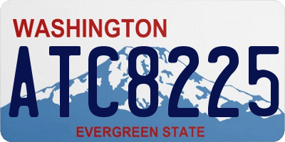 WA license plate ATC8225