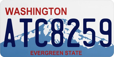 WA license plate ATC8259