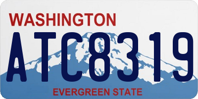 WA license plate ATC8319