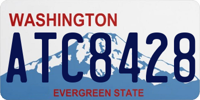 WA license plate ATC8428